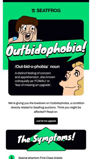 Today’s Outbidophobia campaign email